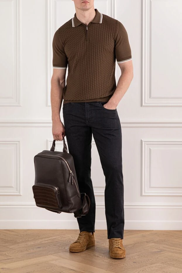 Scissor Scriptor классикалық пішінді және былғары жамылғысы бар тар джинсы
189901 - фото 2