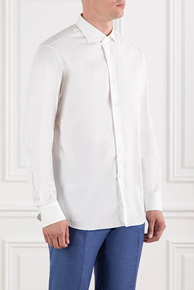 Alessandro Gherardi white cotton shirt with classic collar 189918 - photo 3