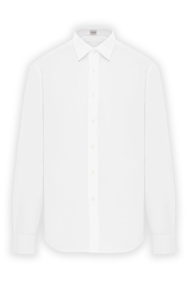 Белая хлопковая рубашка с длинными рукавами
- фото 1