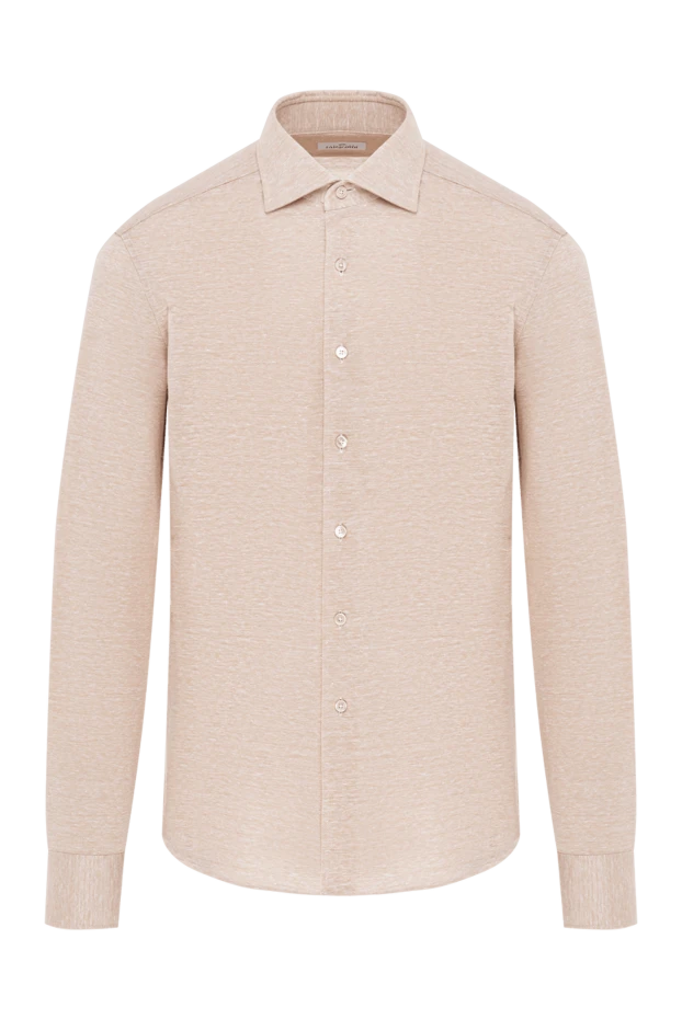 Beige shirt made of linen with cotton viscose and hemp
- photo 1