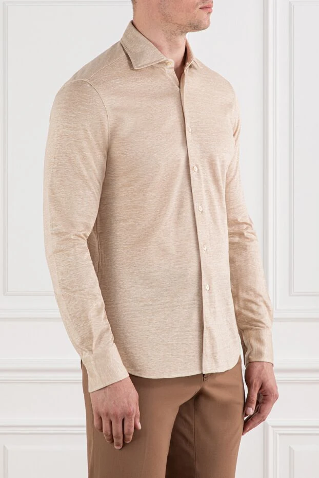 Alessandro Gherardi beige shirt made of linen with cotton viscose and hemp
 189927 - photo 3