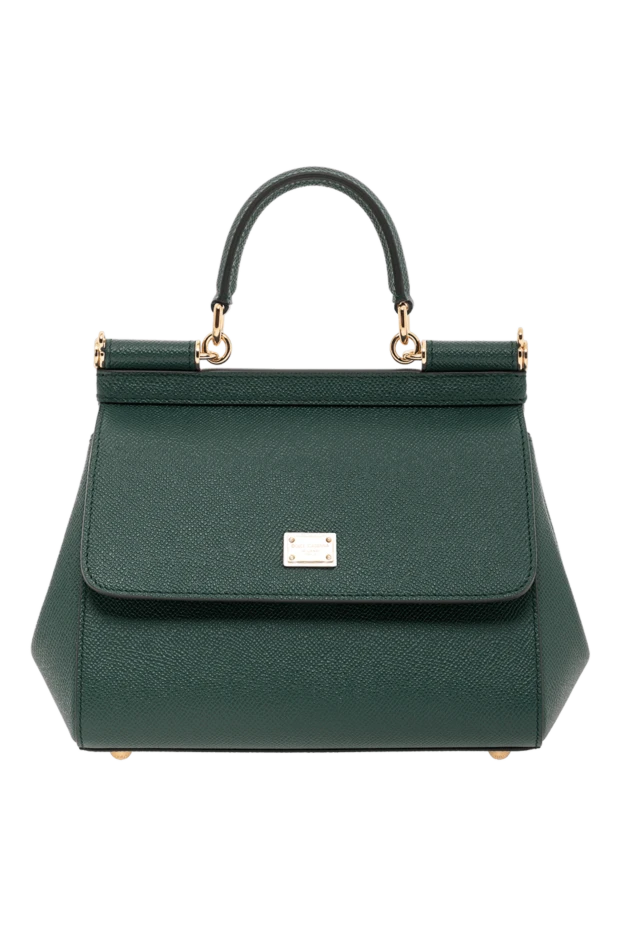 Sicily Medium Short Handle Bag Green - photo 1