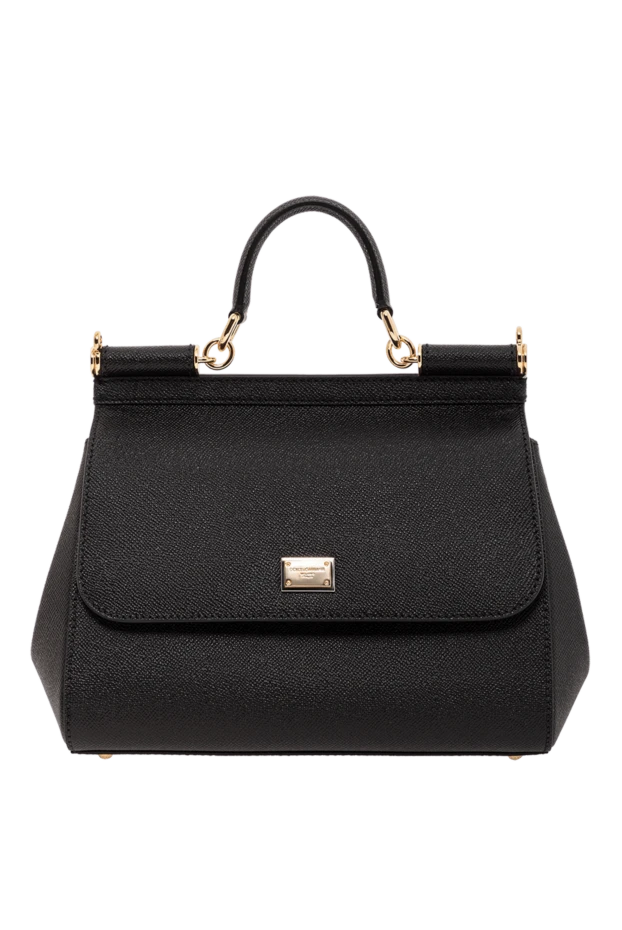 Қара қысқа тұтқасы бар үлкен Сицилия сөмкесі
- фото 1