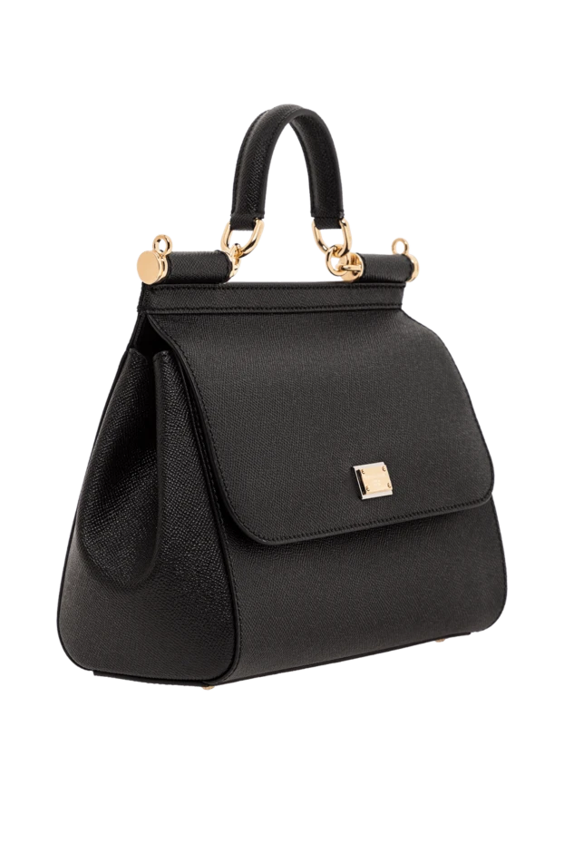 Dolce & Gabbana қара қысқа тұтқасы бар үлкен сицилия сөмкесі

 189941 - фото 3