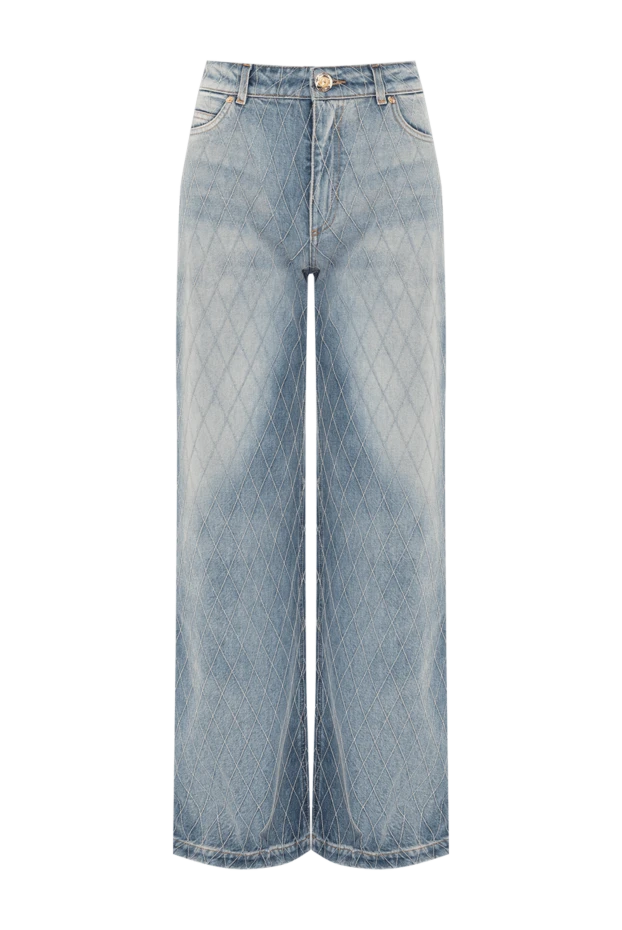 Винтаж стиліндегі әйелдерге арналған түзу гауһар тасты джинсы - фото 1