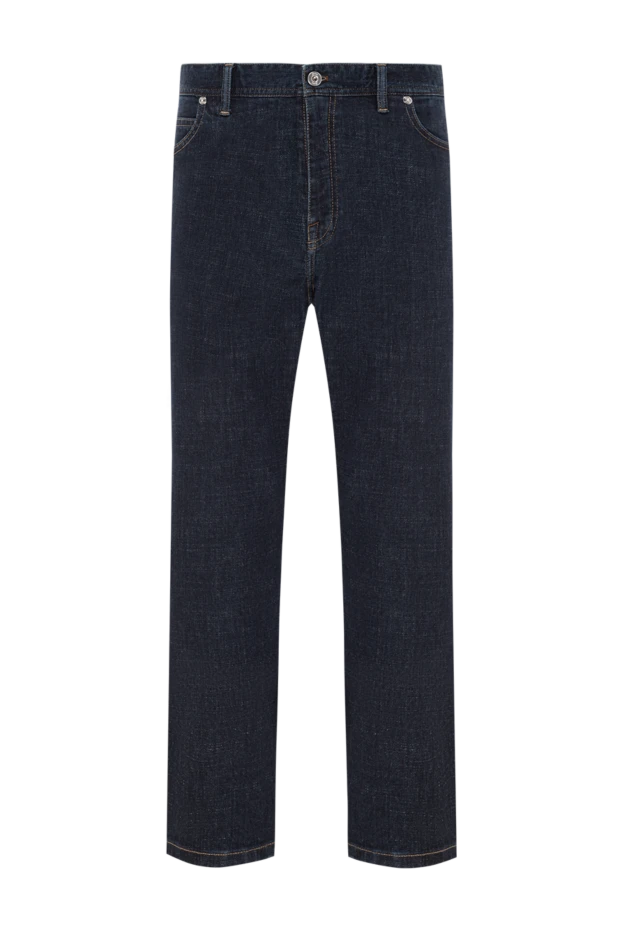 Brioni джинсы прямого кроя из хлопка тёмно-синего цвета 189978 - фото 1