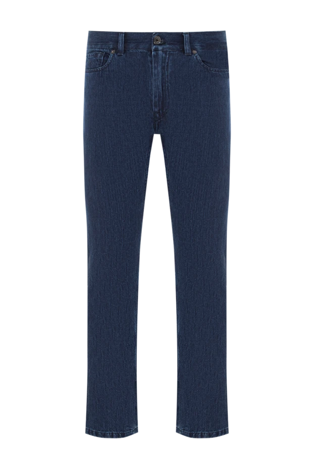 Сәл түссізденетін әсері бар көк мақта джинсы - фото 1