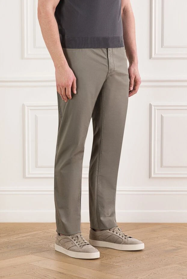 Brioni джинсы meribel из органического эластичного хлопка бежевого цвета 189991 - фото 3