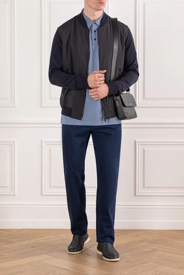 Brioni хлопковые джинсы насыщенного индиго с минимальной отделкой
 189993 - фото 2