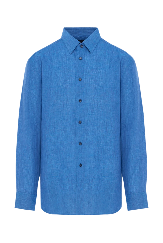 Deep blue linen shirt
- photo 1