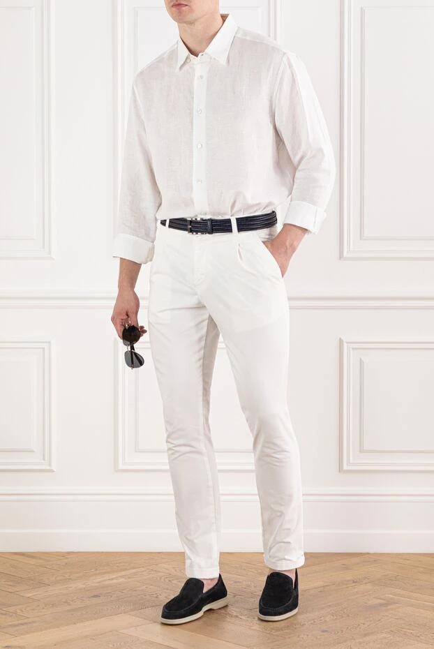 Brioni white linen shirt in a classic cut
190005 - photo 2