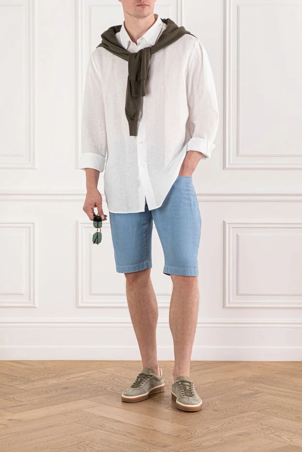 Brioni shirt made of natural linen in white 190011 - photo 2