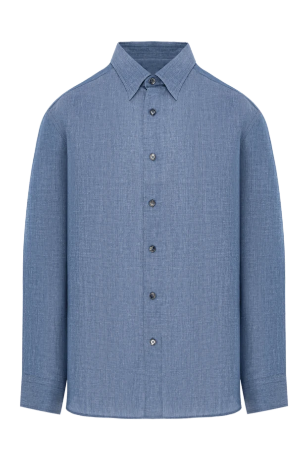 Аспан көк түстегі ерлерге арналған мақта және кендір көйлегі
- фото 1