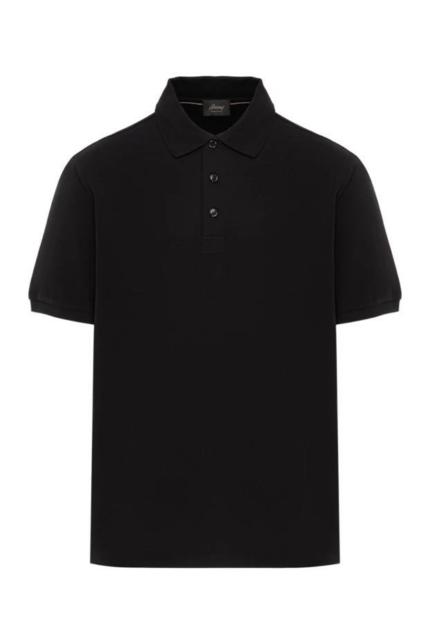 Кездейсоқ стильге арналған қара түсті тегіс мақтадан жасалған ерлер поло жейдесі
- фото 1