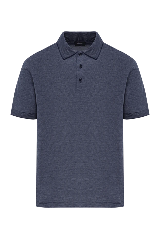 Мужское поло из премиального хлопка в сложном сине-сером тоне
- фото 1