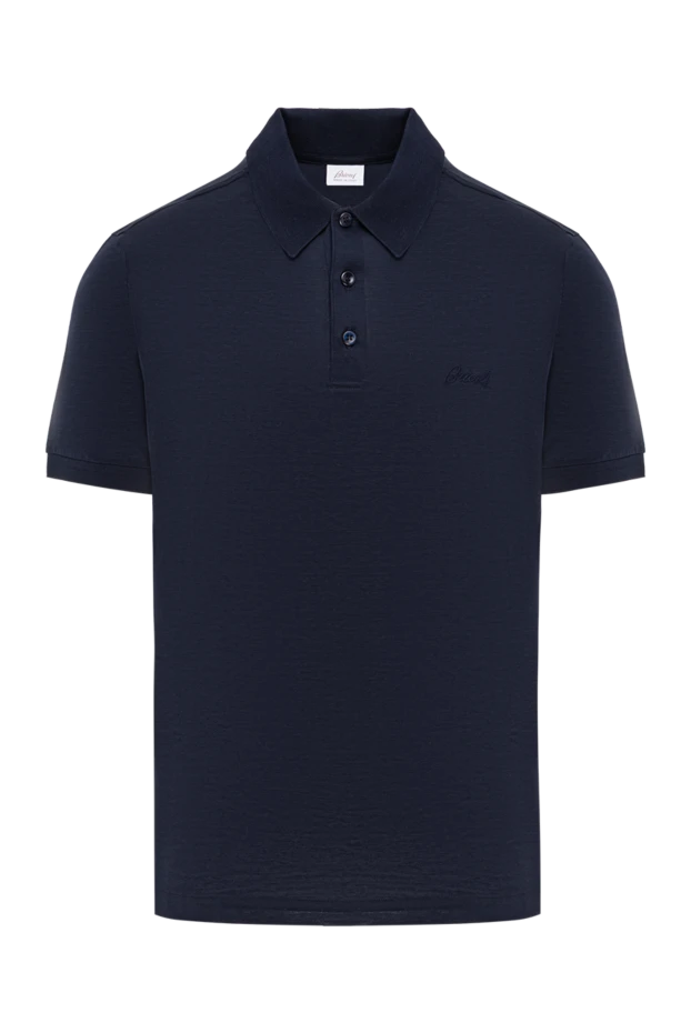 Кеудесінде өрнектелген логотипі бар қанық көк түсті мақтадан жасалған поло
- фото 1