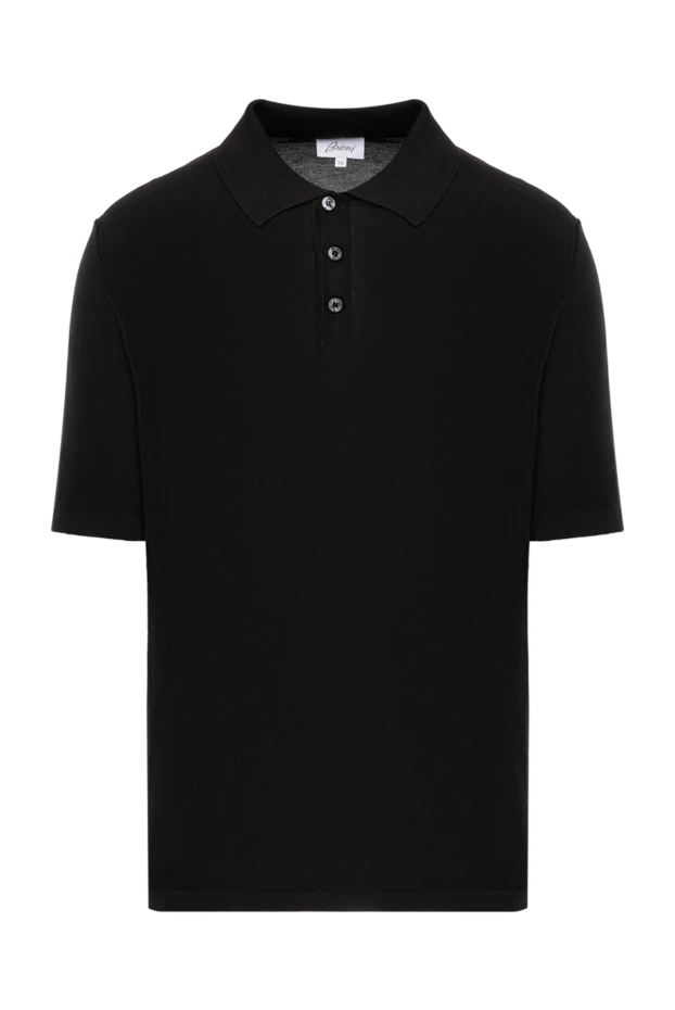 Polo shirt in fine silk in classic black with an elegant silhouette
- photo 1