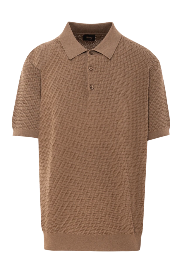 Текстуралы өрнегі және жібектей жылтырлығы бар тоқылған қоңыр поло
- фото 1