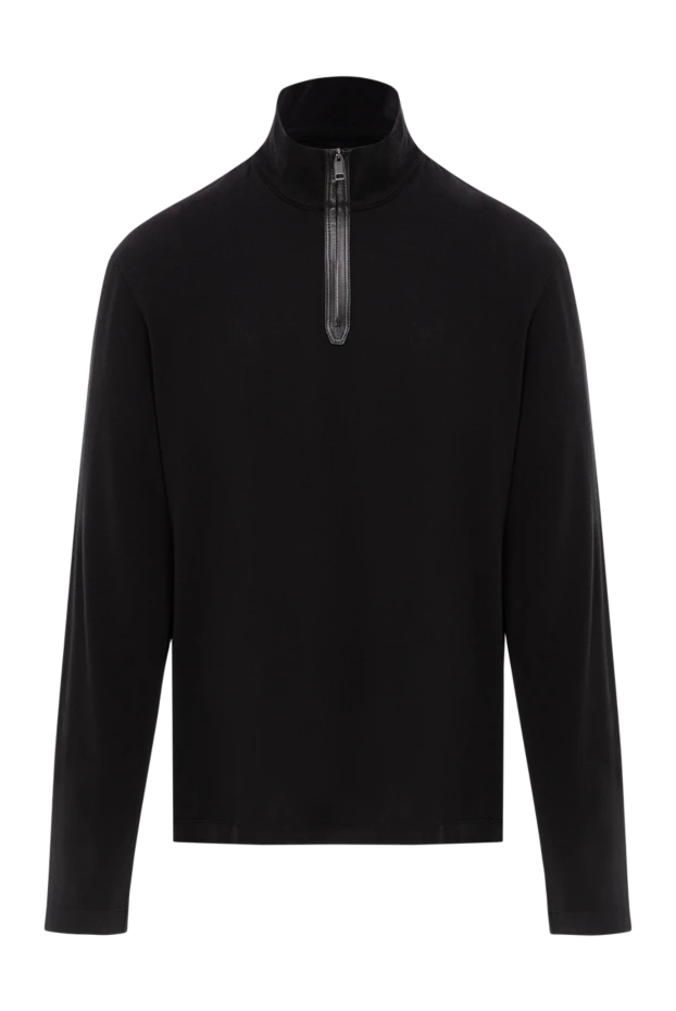 Мужской тройер чёрный минималистичный с молнией до груди
- фото 1