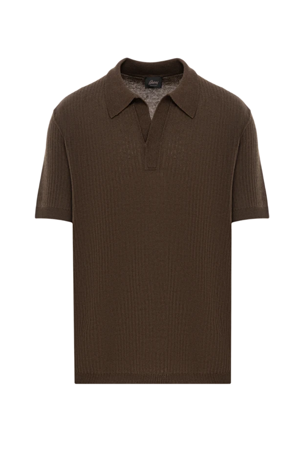 Тартылатын жағасы бар қоңыр қырлы поло
- фото 1