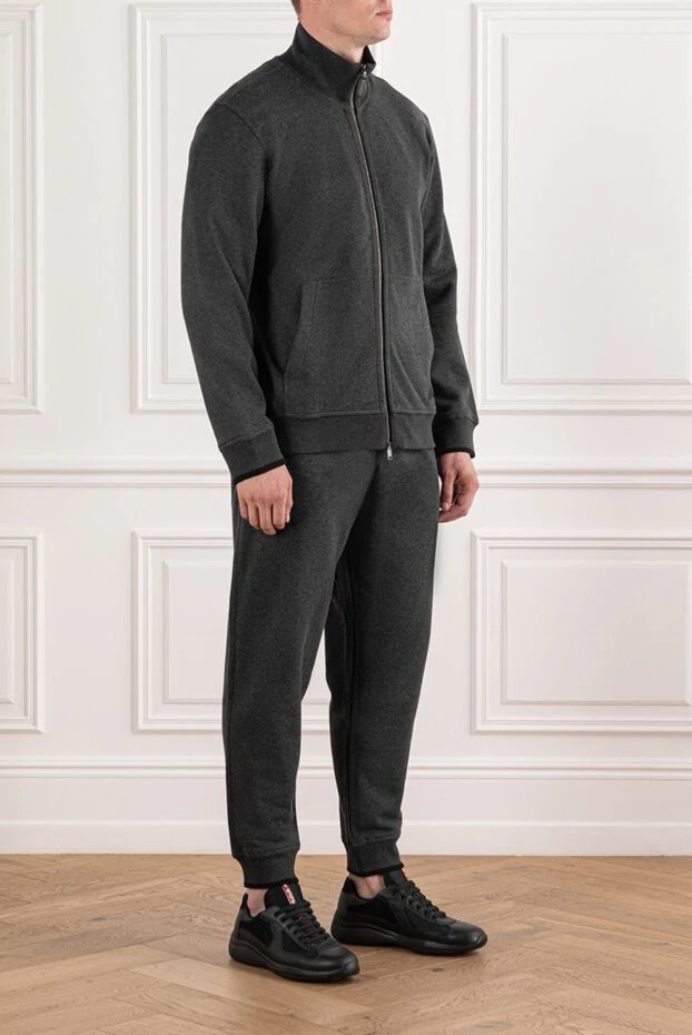 Brioni графит түсті жұмсақ материалдан жасалған спорттық костюм
 190068 - фото 3