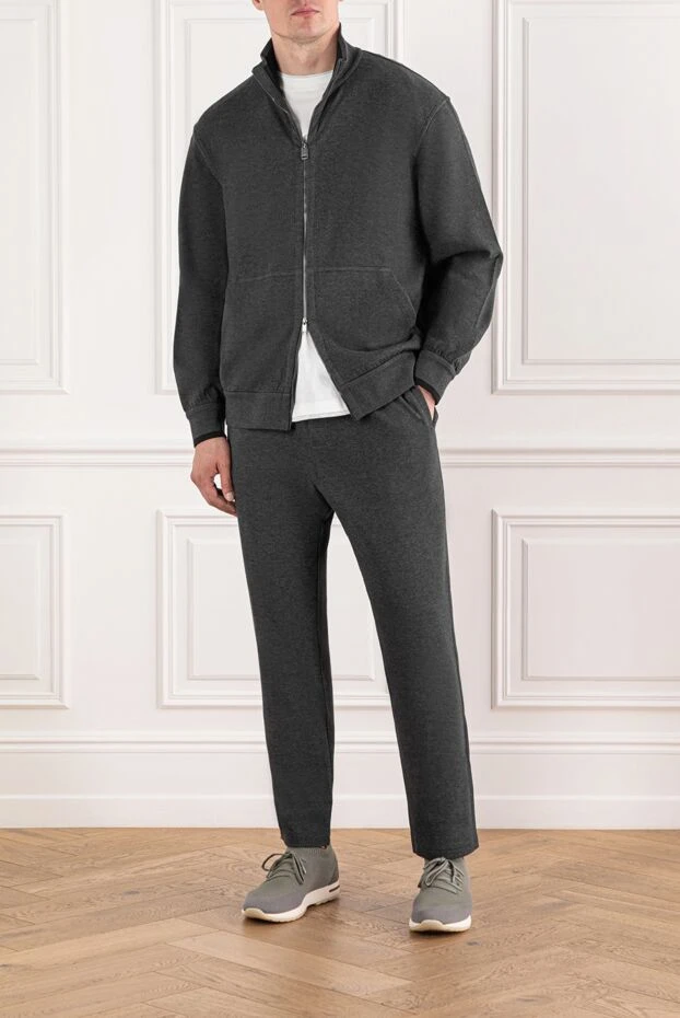 Brioni серпімді манжеттер мен тегіс құрылымы бар ыңғайлы спорттық костюм 190069 - фото 2