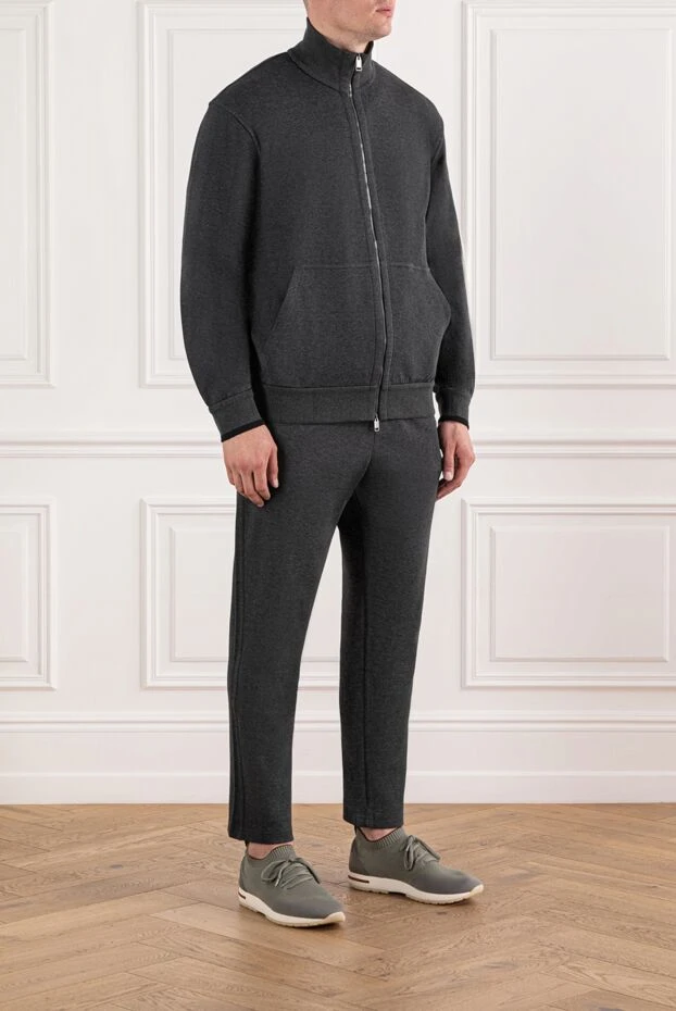 Brioni серпімді манжеттер мен тегіс құрылымы бар ыңғайлы спорттық костюм 190069 - фото 3