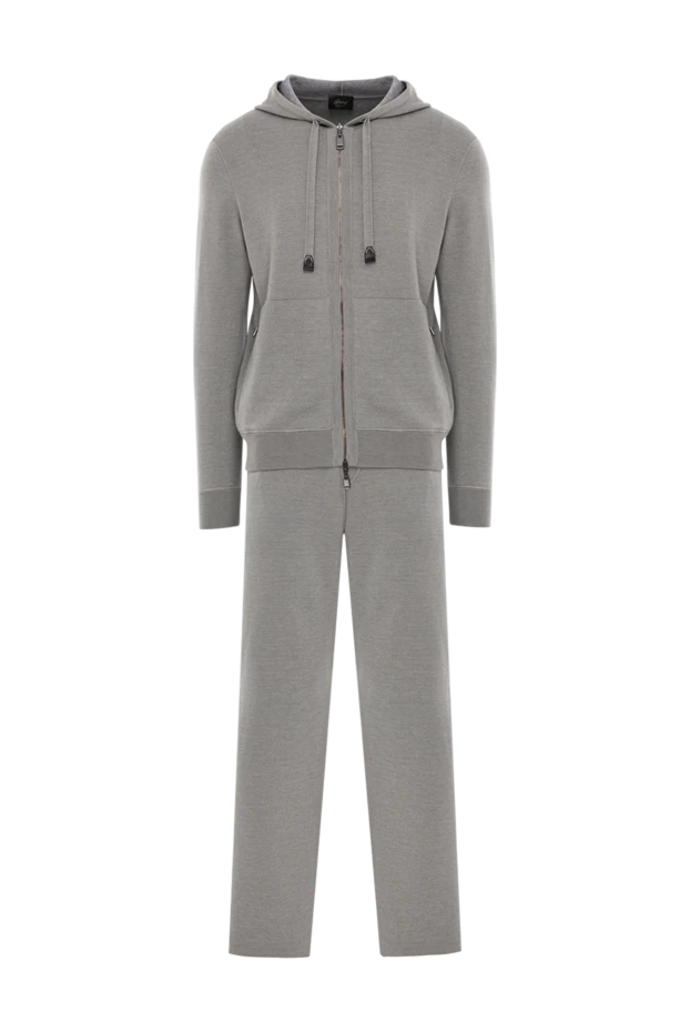 Ашық сұр реңктегі жұқа джерсиден тігілген шалбар мен капюшоны бар жиынтық
- фото 1