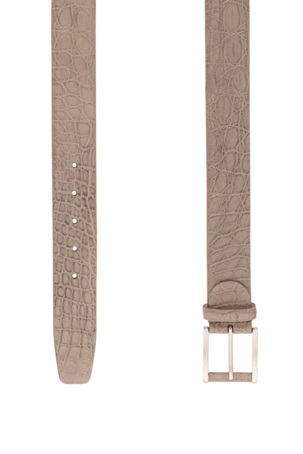 Cesare di Napoli қолтырауын былғарыдан жасалған ерлер белбеуі мока көлеңкесінде 190078 - фото 3