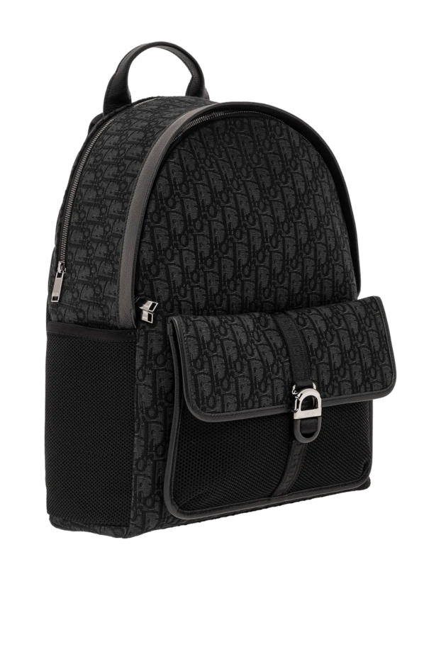 Dior dior 8 рюкзак қара жаккарды ерлерге арналған қара 190085 - фото 3