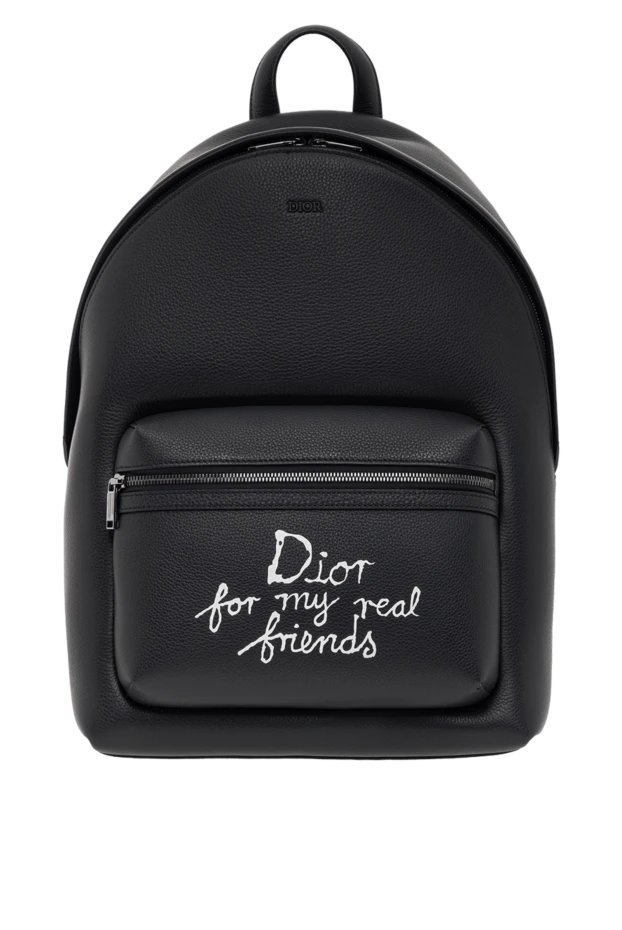 Рюкзак на молнии Rider 2.0 мужской черный из натуральной кожи - фото 1