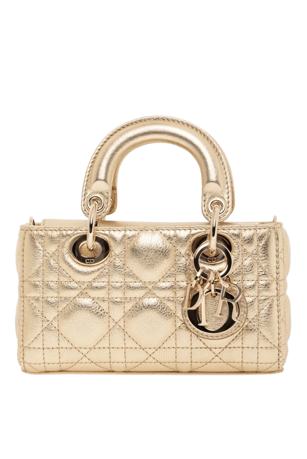 Lady D-Joy Micro Bag in Metallic Leather Gold - photo 1