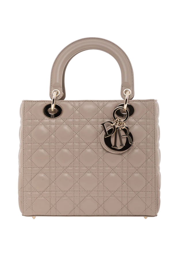 Lady Dior medium size lambskin bag beige - photo 1