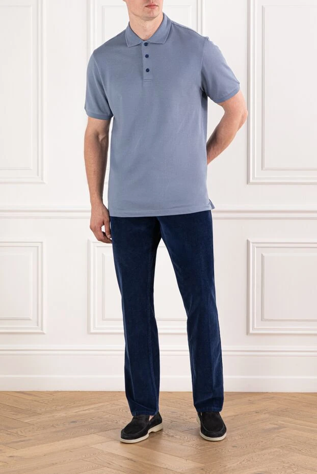 Scissor Scriptor вельветовые джинсы темно-синего цвета с классическим кроем 190101 - фото 2