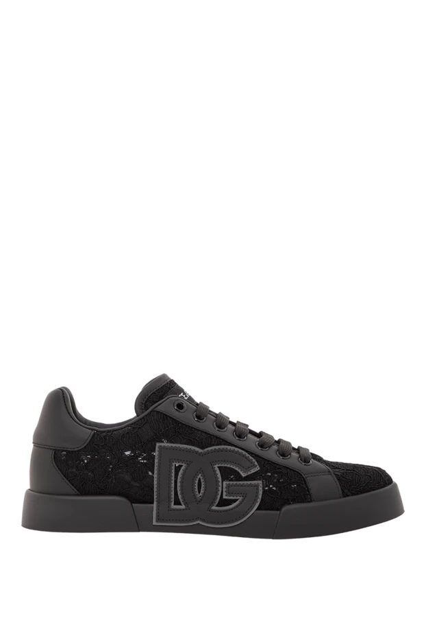 Сникеры женские Portofino Light Strobel из кружева Taormina черные - фото 1