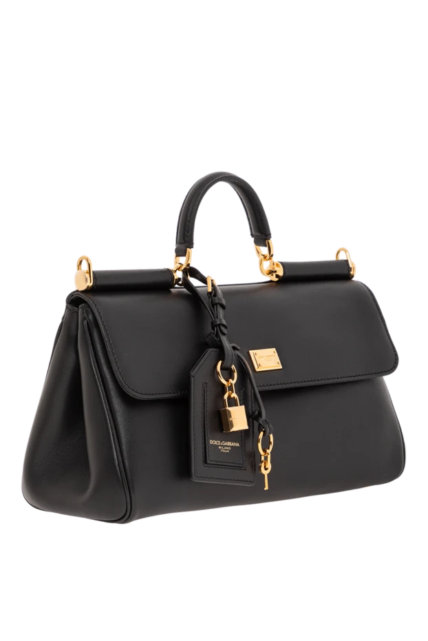 Dolce & Gabbana менің сицилиялық бұзау терісінен жасалған plonge сөмкесі қара әйелдер 190129 - фото 3