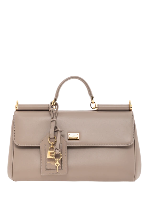 My Sicily calfskin plonge bag beige women - photo 1