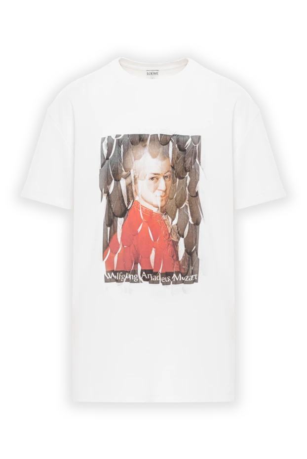 Моцарт портреті бейнеленген ақ футболка - фото 1