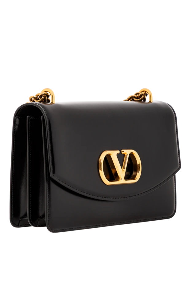 Valentino сумка через плечо vain на цепочке черная женская

 190154 - фото 3