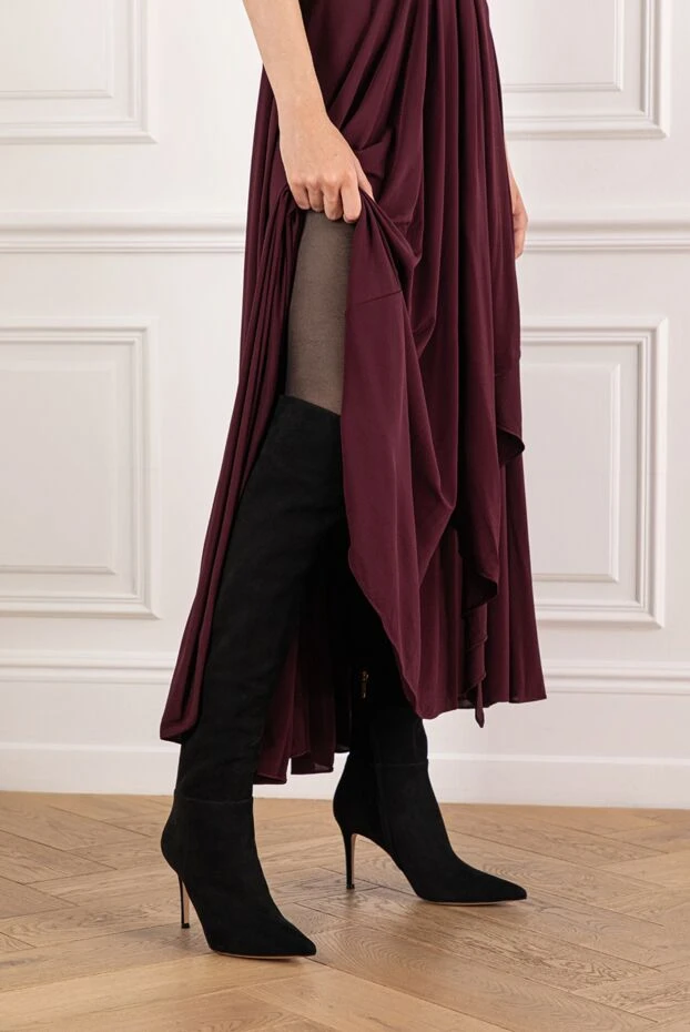 Gianvito Rossi ботинки keinna boots из кожи с облегающей посадкой и кроем в стиле вестерн 190164 - фото 2