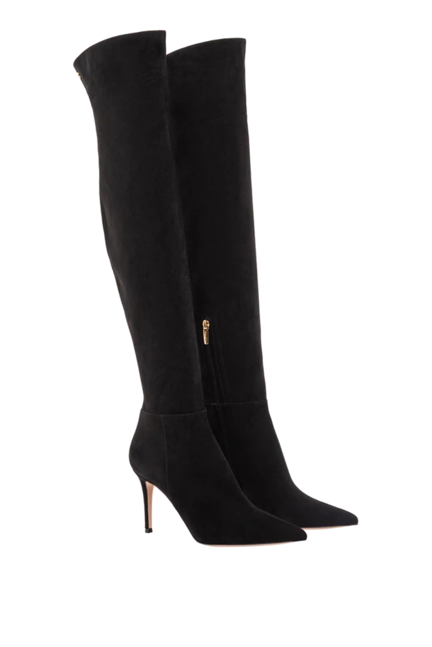 Gianvito Rossi ботинки keinna boots из кожи с облегающей посадкой и кроем в стиле вестерн 190164 - фото 3