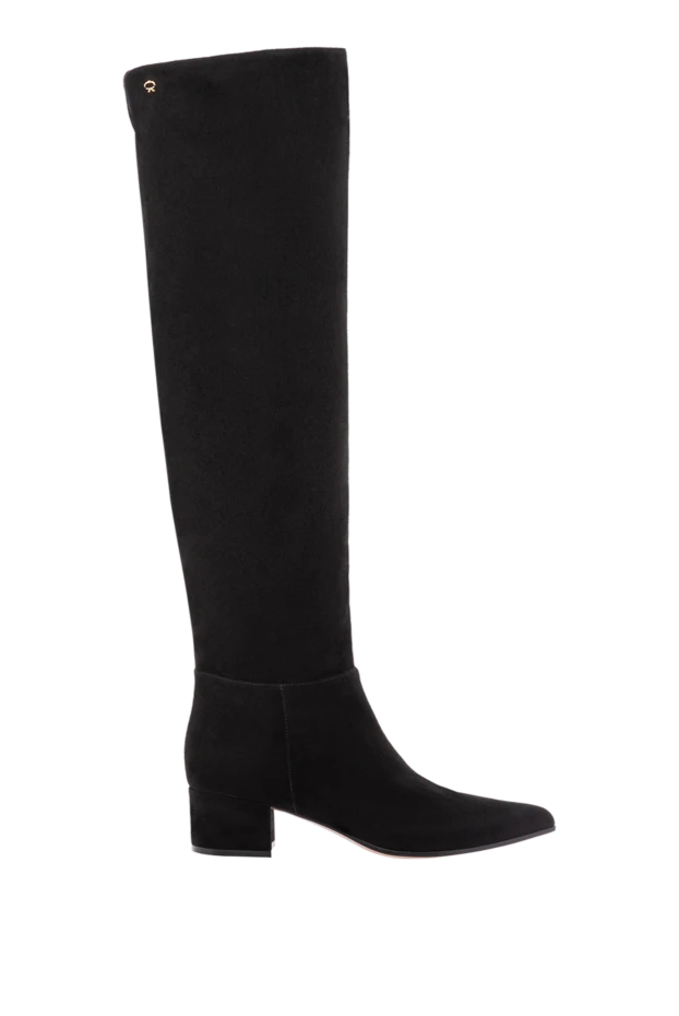 Үшкір тұмсықты және тұрақты өкшелі биік қара күдері етік
- фото 1