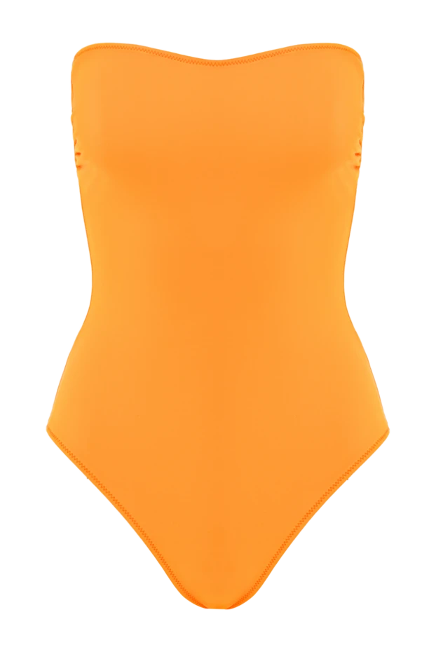 Слитный оранжевый купальник Anja без бретелек - фото 1