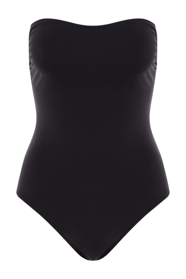 Слитный черный купальник Anja без бретелек - фото 1