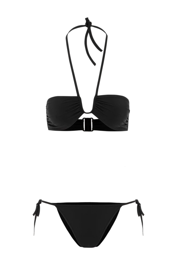 Victoria Black V-Neck Bandeau Swimsuit - photo 1