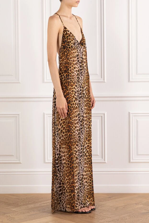 Alex Riviere длинное платье-комбинация alberta с разрезами по бокам,
 190176 - фото 3