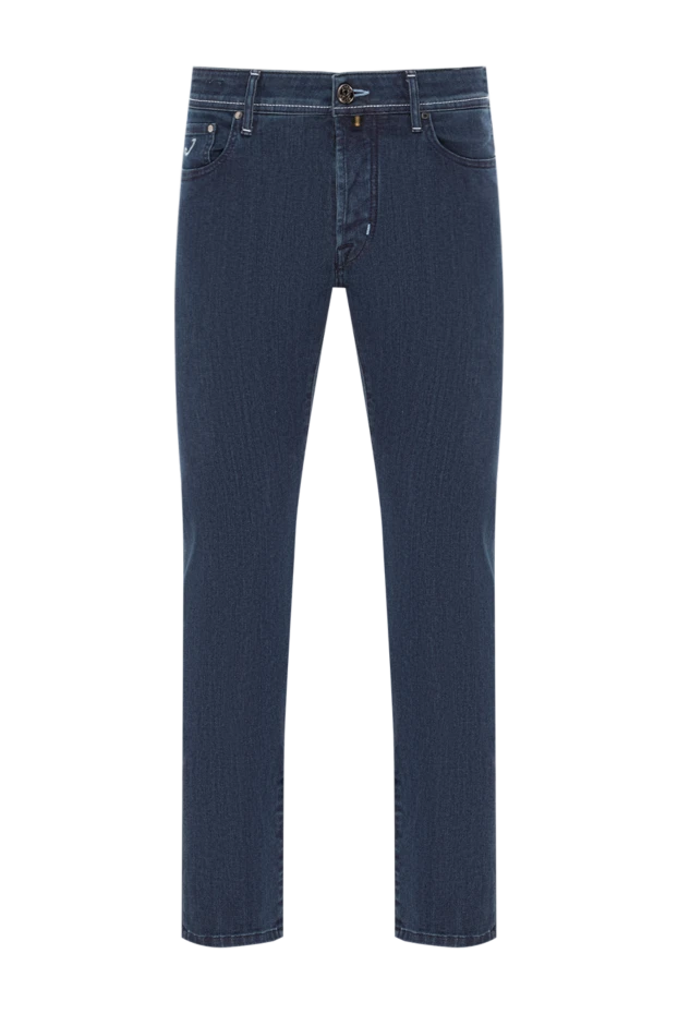 Jacob Cohen men's indigo cotton jeans with contrast stitching 190187 - photo 1