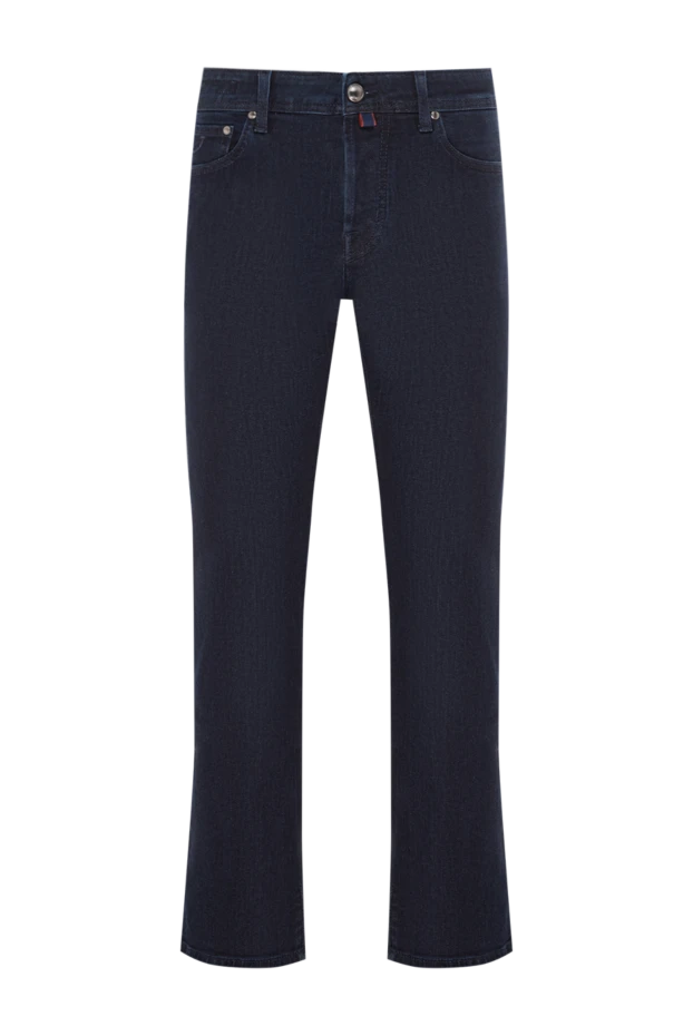 Men's classic jeans made of thick dark denim - photo 1