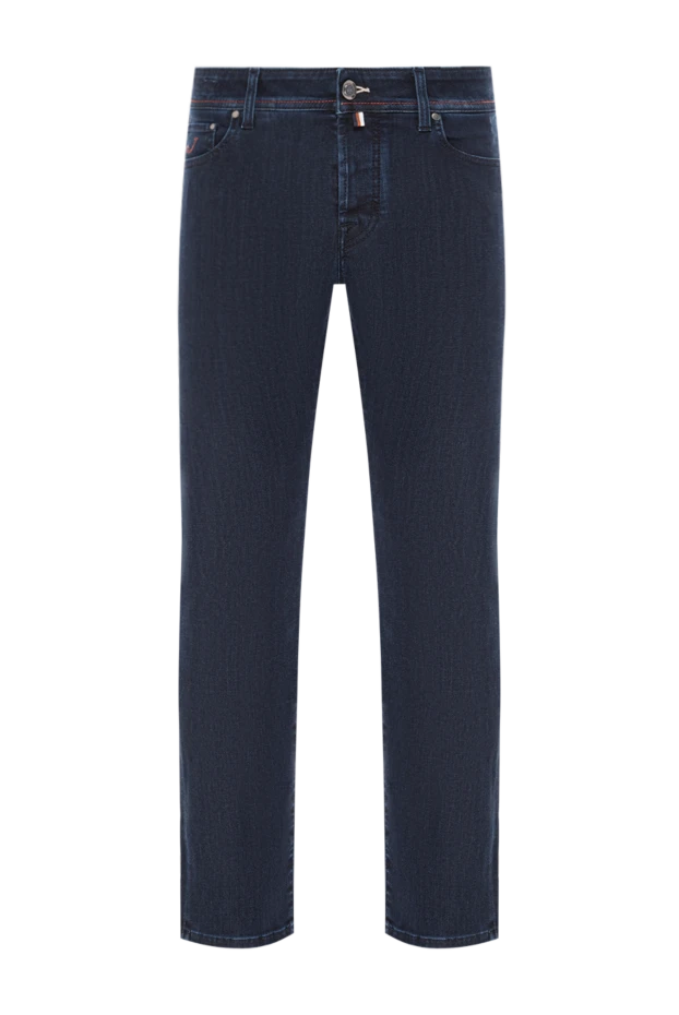 Men's Deep Indigo Jeans with Accent Piping - photo 1