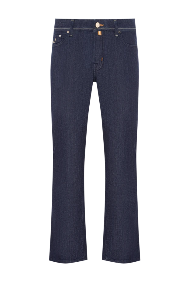 Джинсы мужские из эластичного хлопка с удобной посадкой и долговечностью - фото 1